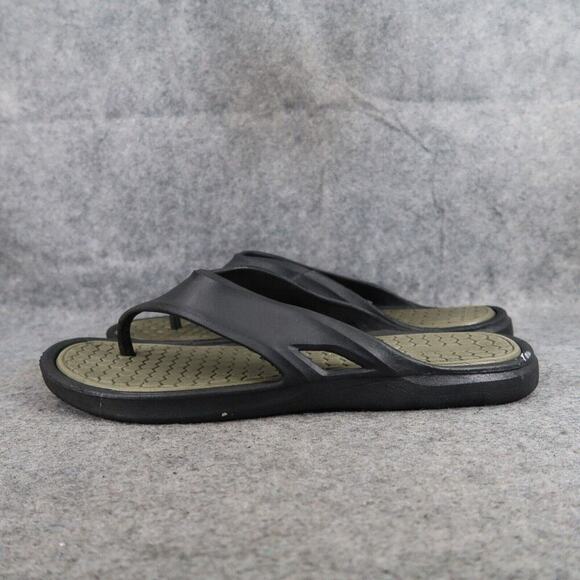 Shoes Mens 13 Sandals Sport Comfort Rubber Flip Flop Slip On Casual Active Water - Picture 4 of 11